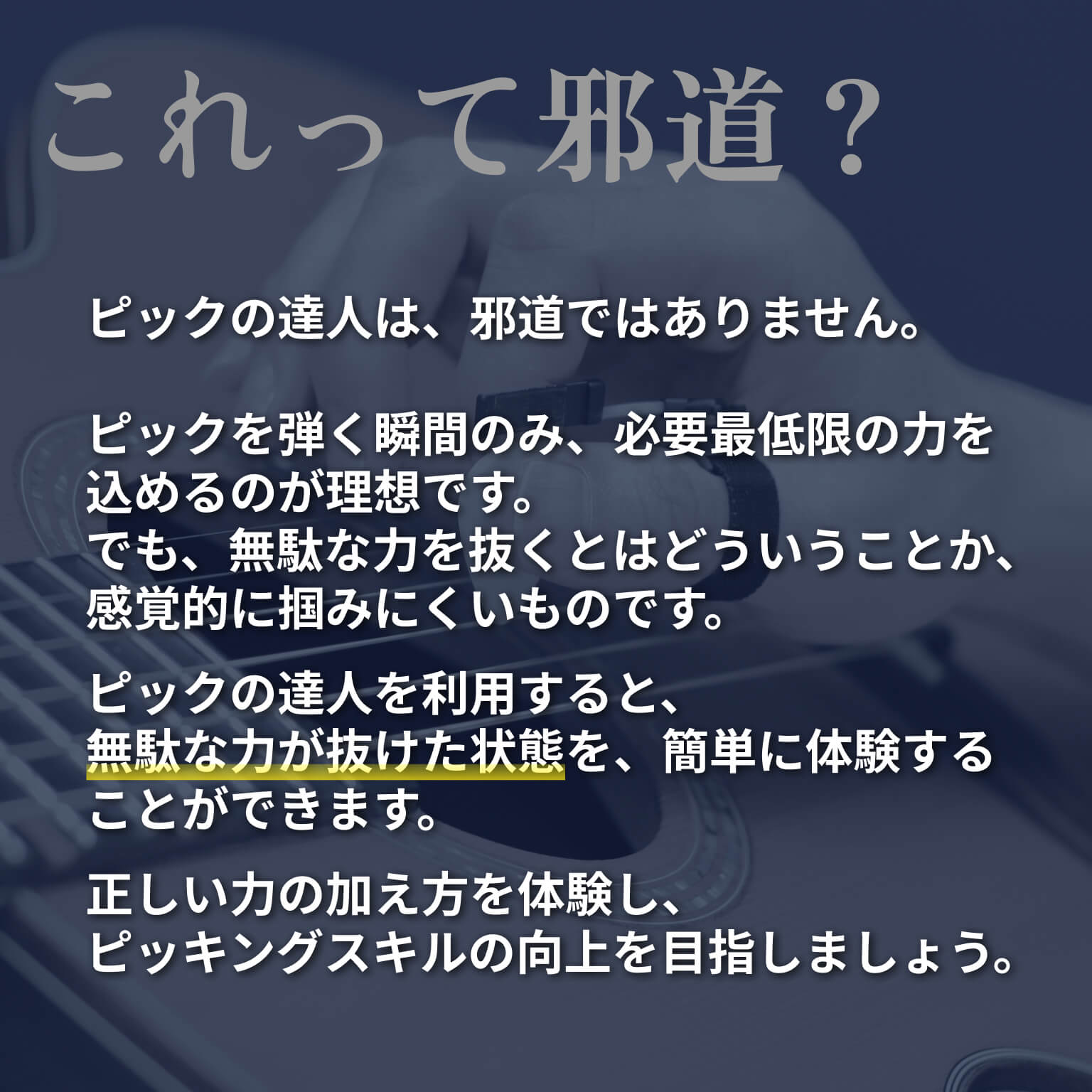 ピックの達人 The Pick Master