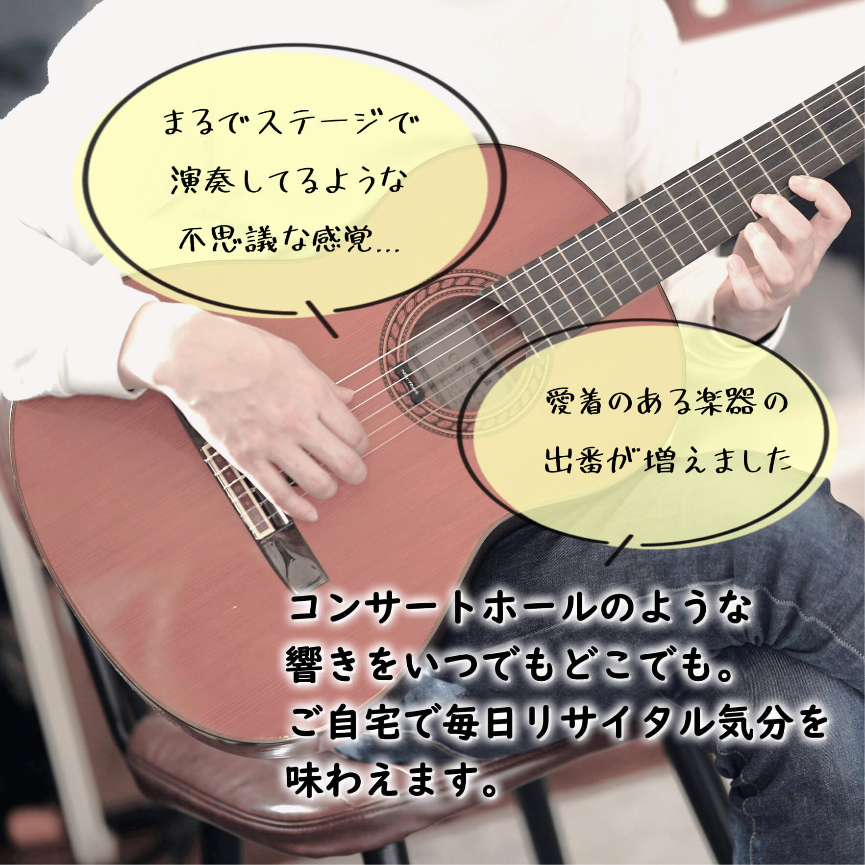 クラシックギター/ガットギター用 natu-reverb CG-1n | 生音の響きを 
